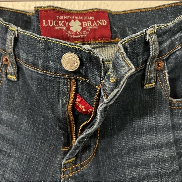 LUCKY BRAND Women’s Dark Wash Size 8/29 SWEET N LOW Bootcut  Jeans EUC Kicker - Picture 4 of 10